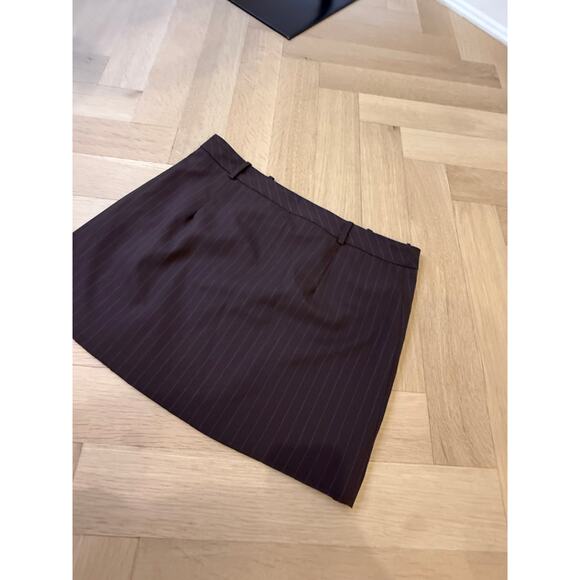 NEw With tags - Zara - Brown stripped mini skirt w/tag - XS - Picture 8 of 8